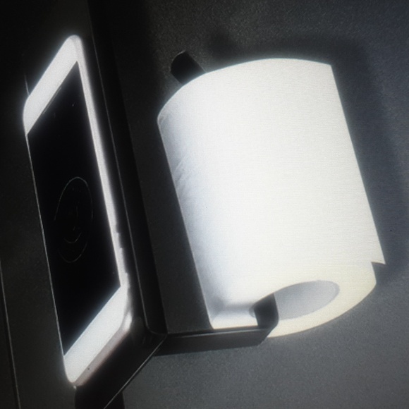 Toilet paper holder and shelf set - Picture 6 of 6